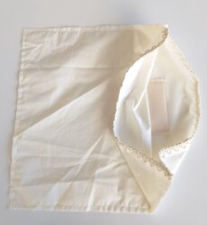 Angel Çanta Aksesuar Fermuarsız 38X38 Cm Dikilmiş Astar Krem - Angel Çanta Aksesuar