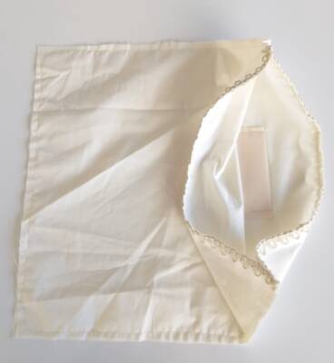 Angel Çanta Aksesuar Fermuarsız 38X38 Cm Dikilmiş Astar Krem - 1