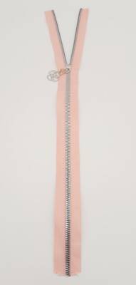 Angel Çanta Aksesuar Başlıklı Fermuar 40 Cm Gümüş Metal Pudra - 1