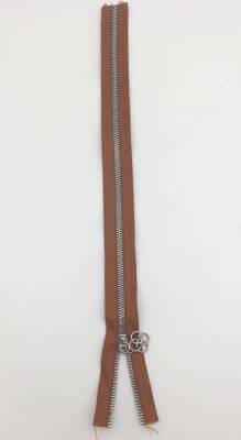 Angel Çanta Aksesuar Başlıklı Fermuar 40 Cm Gümüş Metal Taba - 1