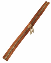 Angel Çanta Aksesuar Çift Başlı Taba Fermuar Light Gold Metal 40 Cm - Angel Çanta Aksesuar