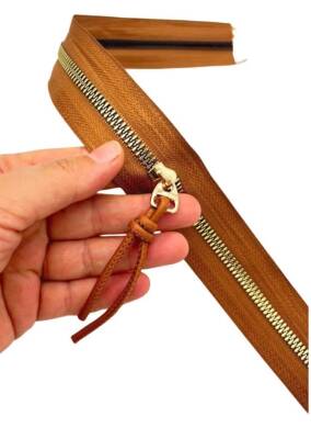 Angel Çanta Aksesuar Düğüm Başlıklı Fermuar 40 Cm Light Gold Metal Taba Renk - 1