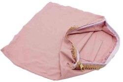 Angel Çanta Aksesuar 43X43 Cm Dikilmiş Fermuarlı Astar Açık Gül Kurusu - Angel Çanta Aksesuar