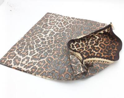 Angel Çanta Aksesuar 45X45 Cm Dikilmiş Fermuarlı Astar Leopar - 1