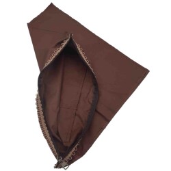 Angel Çanta Aksesuar Koyu Kahve Renk 45X45 Cm, Dikilmiş Halde, Fermuarlı Astar - Angel Çanta Aksesuar