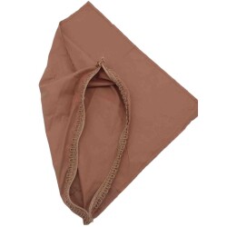 Angel Çanta Aksesuar Sütlü Kahve Renk 45X45 Cm, Dikilmiş Halde, Fermuarlı Astar - Angel Çanta Aksesuar