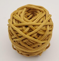 Angel Çanta Aksesuar 5 mm Hardal Renk Polyester Makrome - Angel Çanta Aksesuar