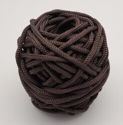 Angel Çanta Aksesuar 5 mm Kahverengi Polyester Makrome - Angel Çanta Aksesuar