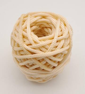 Angel Çanta Aksesuar 5 mm Krem Renk Polyester Makrome - 1