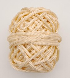 Angel Çanta Aksesuar 5 mm Krem Renk Polyester Makrome - 2