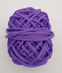 Angel Çanta Aksesuar 5 mm Lila Renk Polyester Makrome - 2