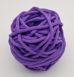 Angel Çanta Aksesuar 5 mm Lila Renk Polyester Makrome - Angel Çanta Aksesuar