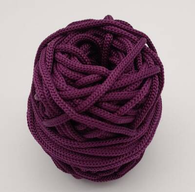 Angel Çanta Aksesuar 5 mm Mor Renk Polyester Makrome - 1