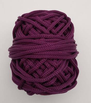 Angel Çanta Aksesuar 5 mm Mor Renk Polyester Makrome - 2