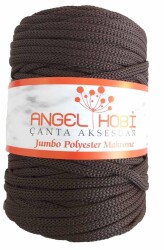 Angel Çanta Aksesuar Koyu Kahve Renk 5 Mm Jumbo Polyester Makrome No:20 - Angel Çanta Aksesuar