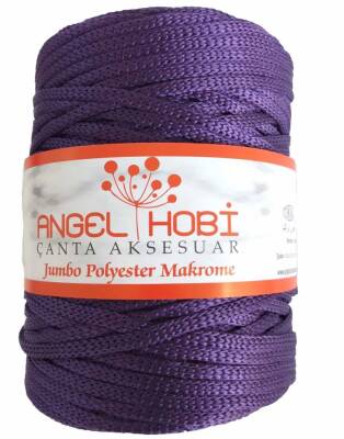 Angel Çanta Aksesuar Mor Renk 5 Mm Jumbo Polyester Makrome No:18 - 1