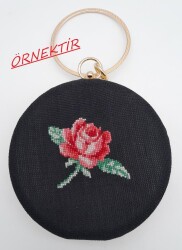 Angel Çanta Aksesuar Abiye Çanta Kalıbı Dik Köşe Füme Metal - 4