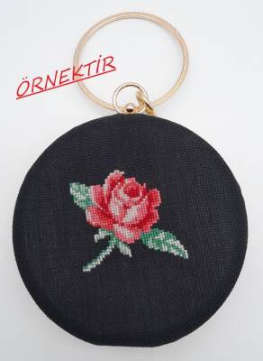 Angel Çanta Aksesuar Abiye Çanta Kalıbı Dik Köşe Füme Metal - 4
