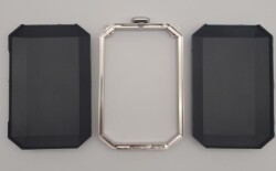 Angel Çanta Aksesuar Abiye Çanta Kalıbı Dik Model Gümüş Metalli (NOT:ÇANTA DEĞİLDİR) - 3