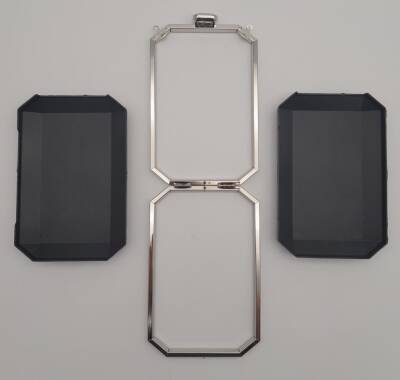 Angel Çanta Aksesuar Abiye Çanta Kalıbı Dik Model Gümüş Metalli (NOT:ÇANTA DEĞİLDİR) - 4