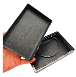 Angel Çanta Aksesuar Abiye Çanta Kalıbı Gül Model Füme Metalli (NOT:ÇANTA DEĞİLDİR) - 3