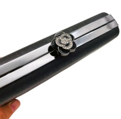 Angel Çanta Aksesuar Abiye Çanta Kalıbı Gül Model Füme Metalli (NOT:ÇANTA DEĞİLDİR) - Angel Çanta Aksesuar