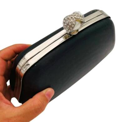 Angel Çanta Aksesuar Abiye Çanta Kalıbı İncili Taşlı Tutmalı Model Gümüş Metalli (NO:23) (NOT:ÇANTA DEĞİLDİR) - 1