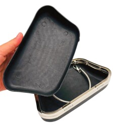 Angel Çanta Aksesuar Abiye Çanta Kalıbı İncili Taşlı Tutmalı Model Gümüş Metalli (NO:23) (NOT:ÇANTA DEĞİLDİR) - 3