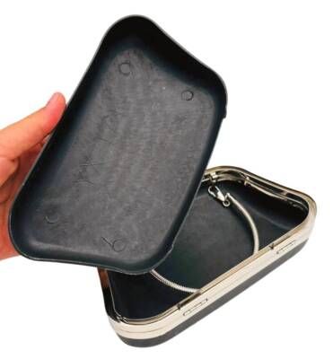 Angel Çanta Aksesuar Abiye Çanta Kalıbı İncili Taşlı Tutmalı Model Gümüş Metalli (NO:23) (NOT:ÇANTA DEĞİLDİR) - 3