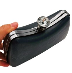 Angel Çanta Aksesuar Abiye Çanta Kalıbı Tektaşlı Füme Metalli (NO:65) (NOT:ÇANTA DEĞİLDİR) - 3