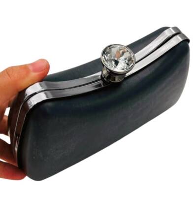 Angel Çanta Aksesuar Abiye Çanta Kalıbı Tektaşlı Füme Metalli (NO:65) (NOT:ÇANTA DEĞİLDİR) - 3