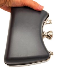 Angel Çanta Aksesuar Abiye Çanta Kalıbı Tektaşlı Gümüş Metalli (NO:65) (NOT:ÇANTA DEĞİLDİR) - 2