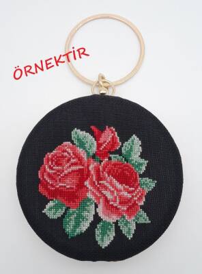 Angel Çanta Aksesuar Abiye Çanta Kalıbı Tutma Saplı Füme Metalli - 2