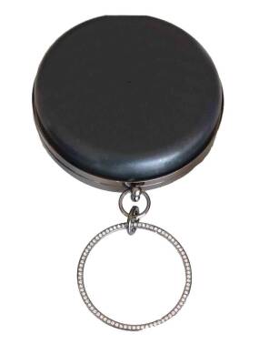 Angel Çanta Aksesuar Abiye Çanta Kalıbı Yuvarlak Füme Metal (NOT:ÇANTA DEĞİLDİR) - 1