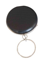 Angel Çanta Aksesuar Abiye Çanta Kalıbı Yuvarlak Gümüş Metal (NOT:ÇANTA DEĞİLDİR) - Angel Çanta Aksesuar