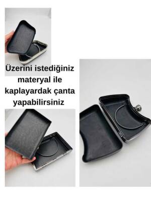 Angel Çanta Aksesuar Abiye Çanta Kalıbı Yuvarlak Lİght Gold Metalli (Astarlı) - 4