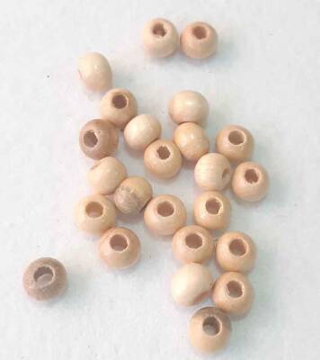 Angel Çanta Aksesuar 10 Adet Ahşap Yuvarlak Boncuk. - 1