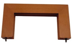 Angel Çanta Aksesuar 16 Cm Ahşap Çanta Bursu Dikdörtgen Koyu Ahşap Renk - Angel Çanta Aksesuar