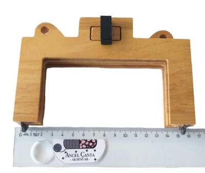 Angel Çanta Aksesuar 16 Cm Ahşap Çanta Klipsi Bursu Çevirmeli - 2