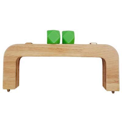 Angel Çanta Aksesuar 20 cm Açık Renk Ahşap Burs Açık Yeşil Renk Toplu - 1