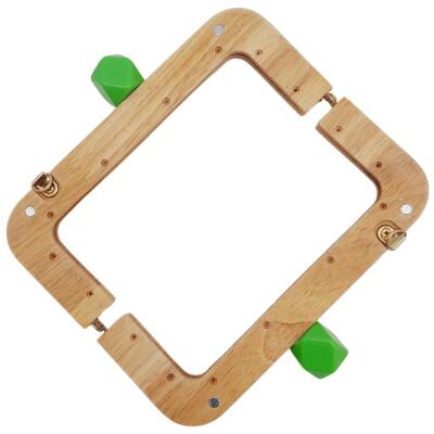 Angel Çanta Aksesuar 20 cm Açık Renk Ahşap Burs Açık Yeşil Renk Toplu - 4