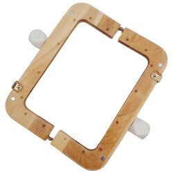 Angel Çanta Aksesuar 20 cm Açık Renk Ahşap Burs Beyaz Renk Toplu - 4