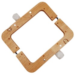 Angel Çanta Aksesuar 20 cm Açık Renk Ahşap Burs Ebruli Beyaz Renk Toplu - 4