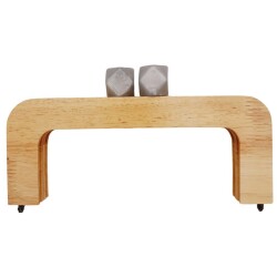 Angel Çanta Aksesuar 20 cm Açık Renk Ahşap Burs Ebruli Gri Renk Toplu - Angel Çanta Aksesuar