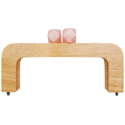 Angel Çanta Aksesuar 20 cm Açık Renk Ahşap Burs Ebruli Pudra Renk Toplu - 1