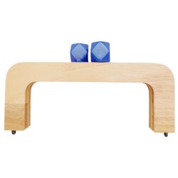 Angel Çanta Aksesuar 20 cm Açık Renk Ahşap Burs Ebruli Saks Mavi Renk Toplu - Angel Çanta Aksesuar