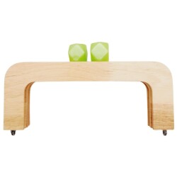 Angel Çanta Aksesuar 20 cm Açık Renk Ahşap Burs Elma Yeşili Renk Toplu - Angel Çanta Aksesuar