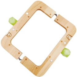 Angel Çanta Aksesuar 20 cm Açık Renk Ahşap Burs Elma Yeşili Renk Toplu - 4