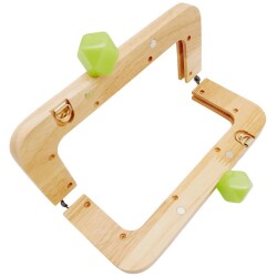 Angel Çanta Aksesuar 20 cm Açık Renk Ahşap Burs Elma Yeşili Renk Toplu - 3