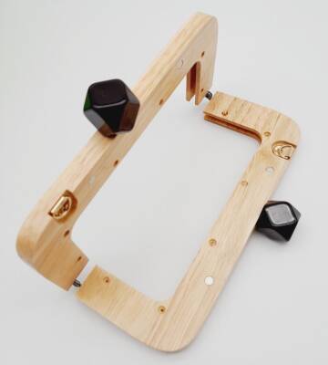 Angel Çanta Aksesuar 20 Cm Açık Renk Ahşap Burs Kahverengi Toplu - 2